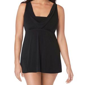 NWT Longitude Tie Cowl Black One Piece